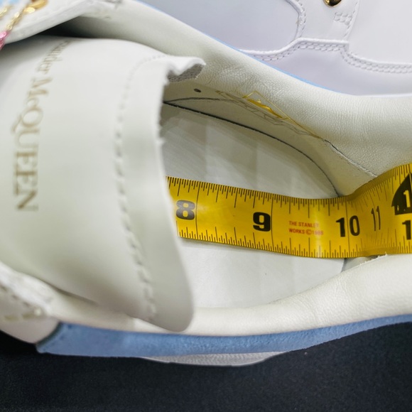 Alexander McQueen Women’s Court Leather Sneakers Size 8 NWB AUTHENTIC - Picture 10 of 12